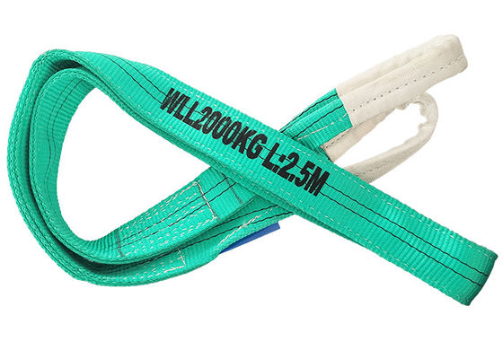 Αγορά 2T Πολυεστέρας Flat Webbing Sling πράσινο χρώμα για την κατασκευή σιδηροδρόμων online manufacture