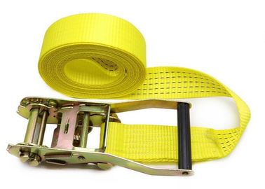 Αγορά Κίτρινο Webbing μαστιγώνοντας λουρί με το υψηλό υλικό ζωνών νημάτων από πολυεστέρες αντοχής 100% online manufacture