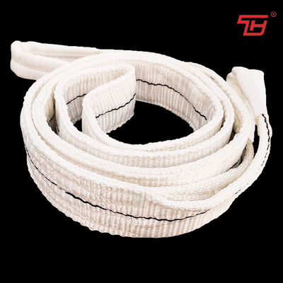 Αγορά Διπλή Webbing πολυεστέρα χρώματος πτυχών 1T άσπρη επίπεδη σφεντόνα για το εργοστάσιο ανοξείδωτου online manufacture