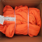 Jacket Twill Weave Polyester Round Sling Endless Orange Color Vertical 40000 LBS